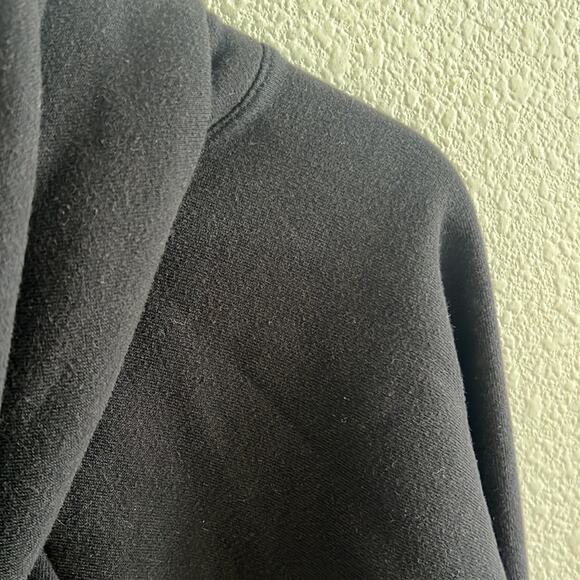 Athleta Black French Terry Pique Hoodie Style 211387-00 Medium - Picture 6 of 6